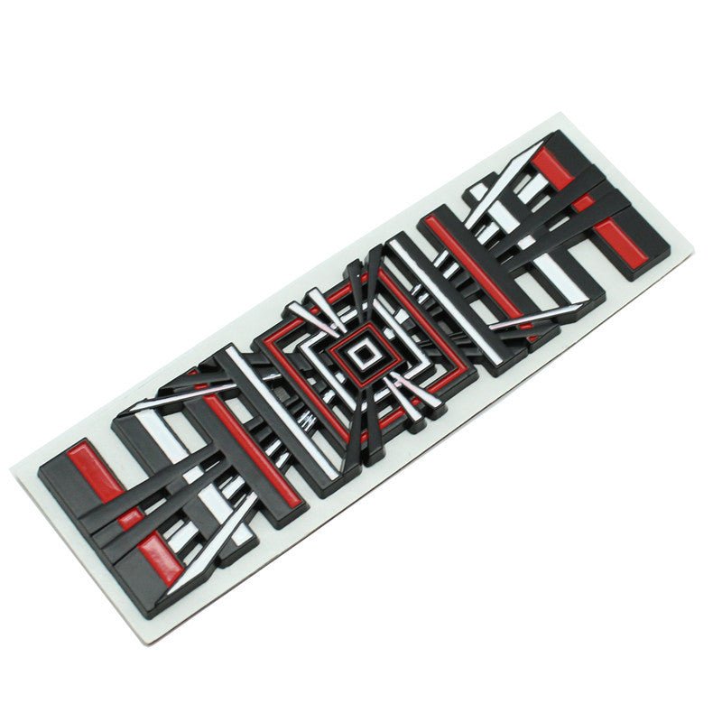 Tesla 3 Rear Monogram 3D Metal Letter Emblem Badge Multiple Styles 3M Adhesive Custom Lettering