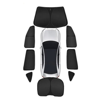 8 pezzi Set di coperture parasole per finestre per Tesla Model S 2016-2023