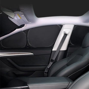 테슬라 모델 S 2016-2023 에 대한 8pcs 세트 창 양산 커버