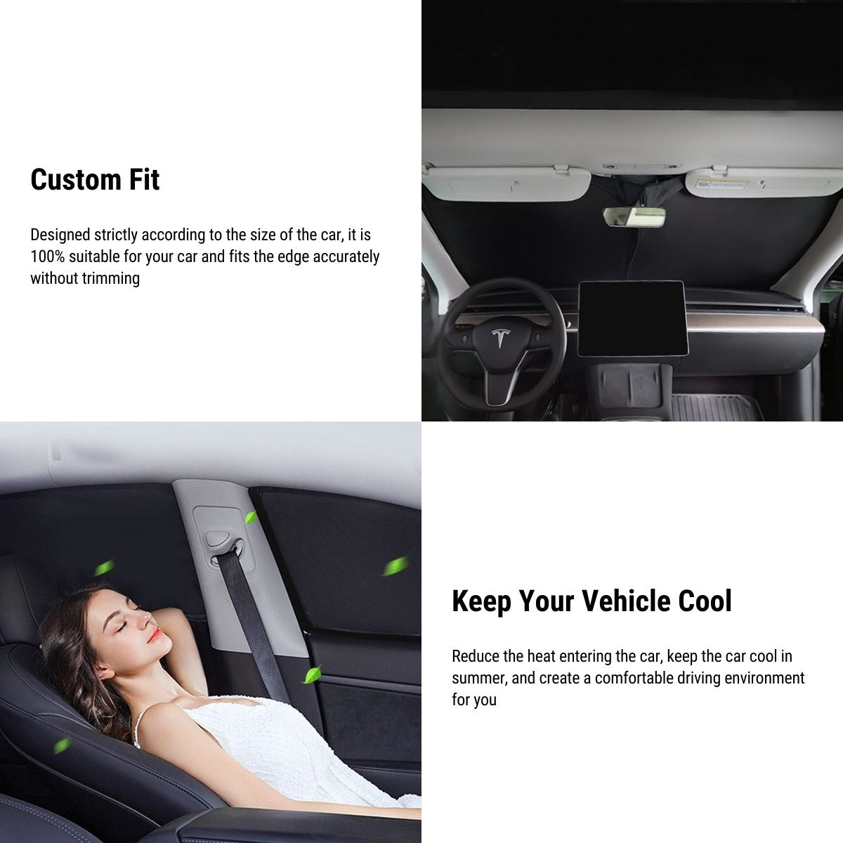 8pcs Set Window Sunshade Covers for Tesla Model S 2016-2023 - Tesery Official Store