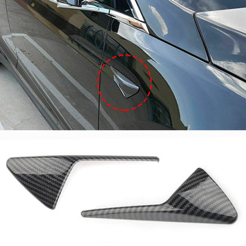 Cobertura de espelho ABS + Cobertura da maçaneta da porta + Substituição da tampa do sinal de mudança de direção para Tesla Model 3/Y 2021-2023