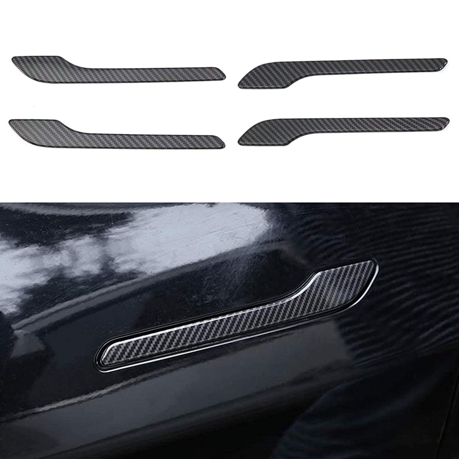 ABS Mirror Cover+Door Handle Cover+Turn Signal Cover Replacement for Tesla Model 3/Y 2021-2023 - Tesery Official Store