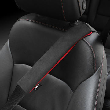 Housse de ceinture de sécurité en Alcantara pour Tesla Model 3 / S / X / Y 2012-2023
