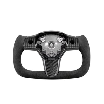Alcantara Yoke Steering Wheel for Tesla Model 3 / Y【Style 38】