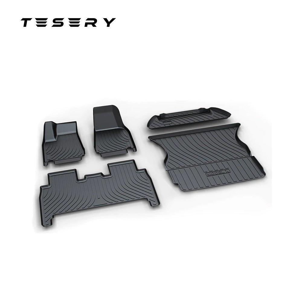 All-Weather Floor Mats for Tesla Model X 2016-2020 (Only for LHD) - Tesery Official Store