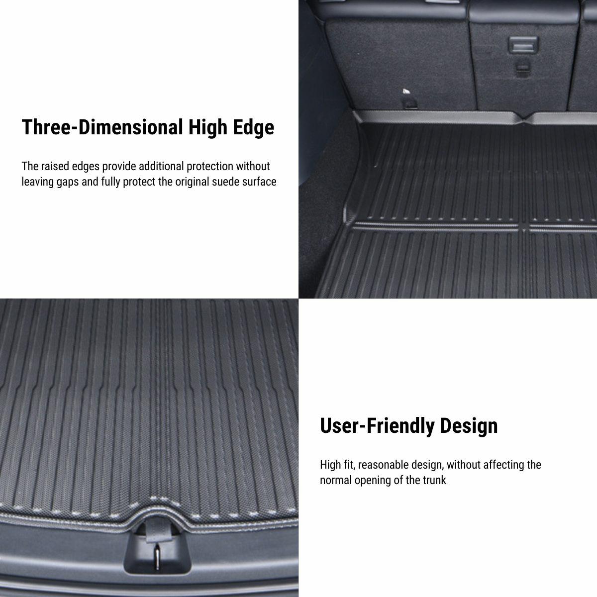 All Weather Front And Rear TPE Trunk Mat for Tesla Model Y 2020-2024 - Tesery Official Store