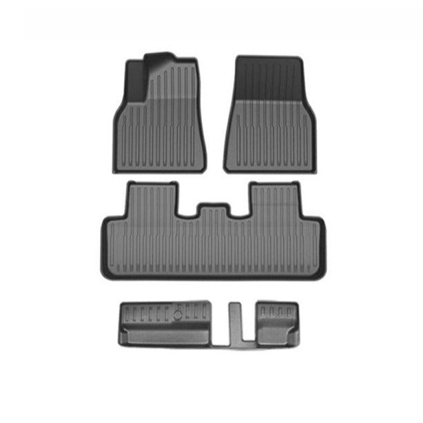 All Weather TPE Floor Mats for Tesla Model Y 7 Seats 2020-2024 [Left Rudder] - Tesery Official Store