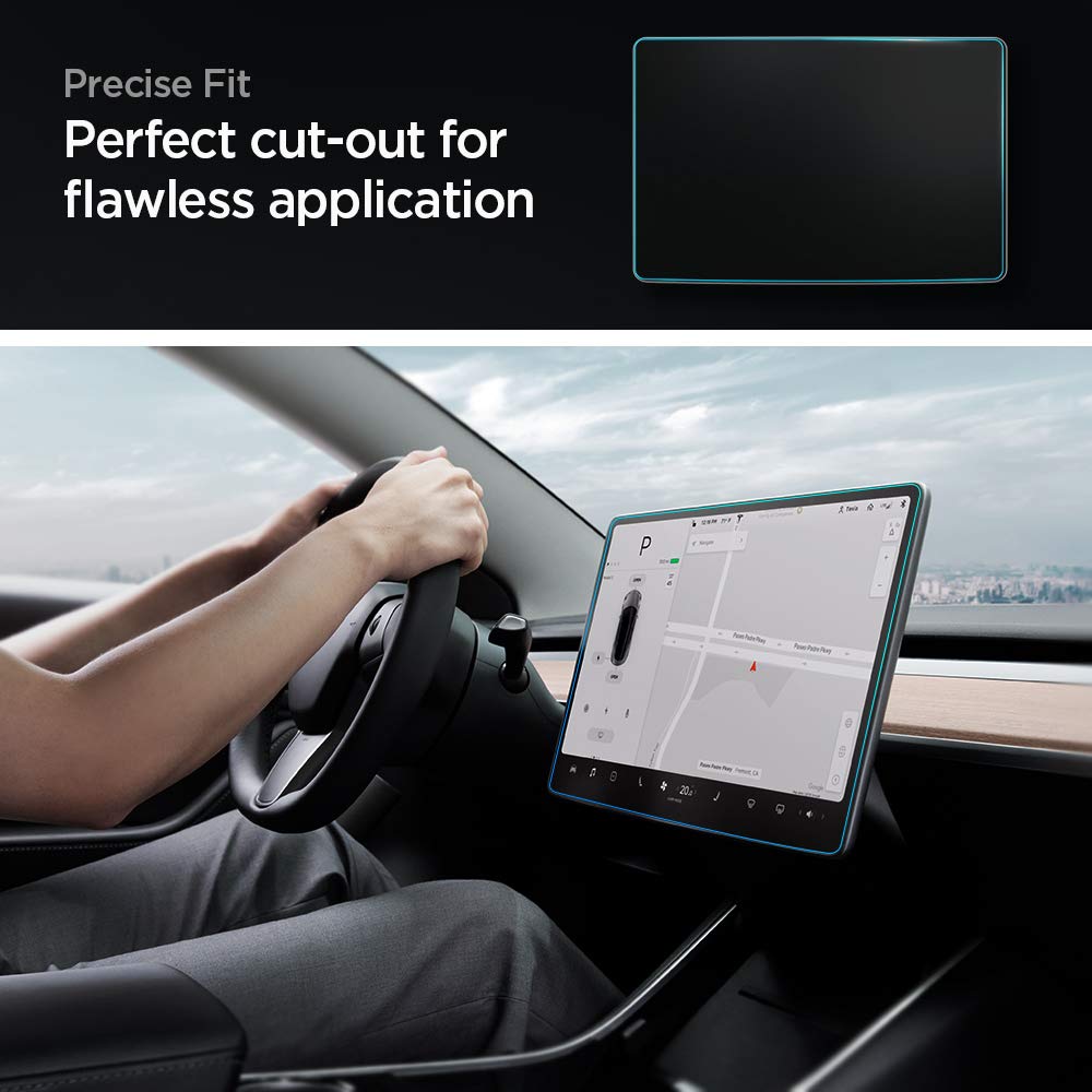 upscreen Scratch Shield Clear Premium Protection d'écran pour Tesla Model 3  Infotainment System 7.2