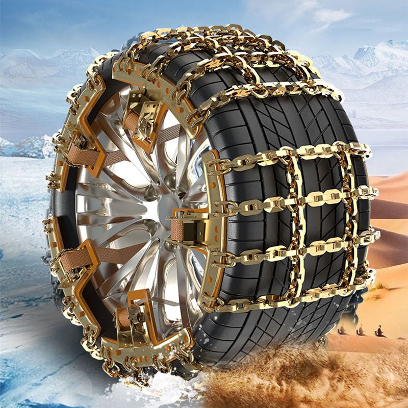 Anti-Slip Snow Chains Nine Grid For Tesla Model Y/3/X/S - Tesery Official Store