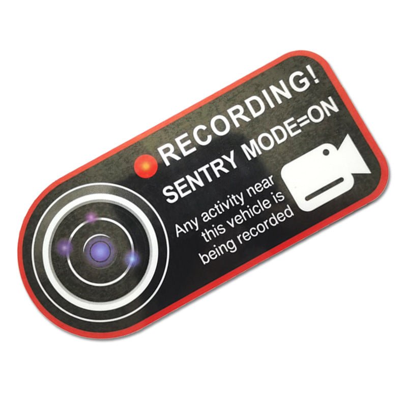 Anti-Theft Warning Sentry Mode Clings (4pcs) for Tesla - Tesery Official Store