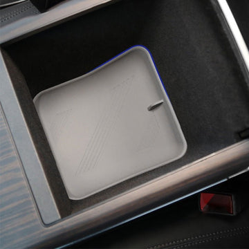 Caja Reposabrazos (Inferior) Alfombrilla de almacenamiento-Silicona para Tesla Model S/X