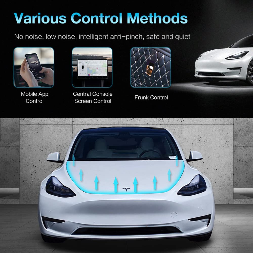 Tesla Auto Frunk Auto Power Frunk Model 3 Y Electric Front Trunk Hands-Free Anti-Pinch ...