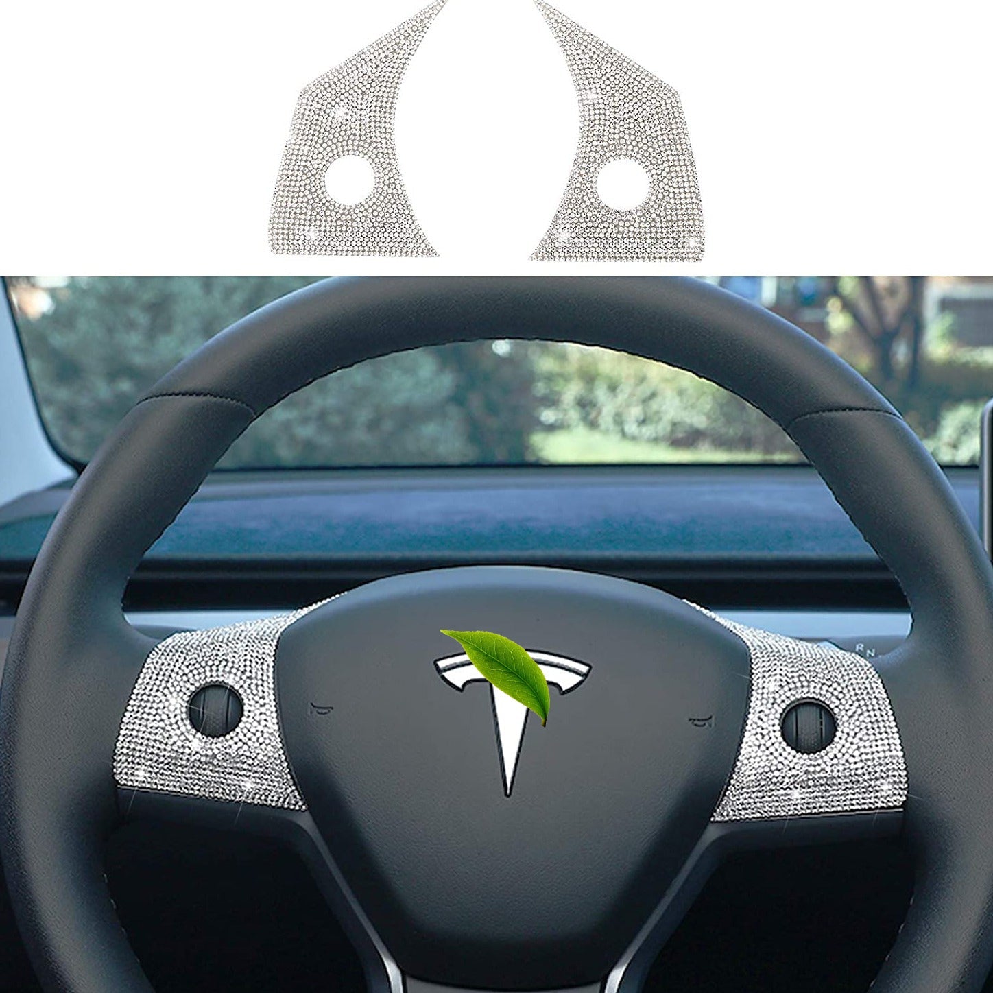 Bling Steering Wheel Buttons Decorate for Tesla Model 3 Model Y（2017-2022） - Tesery Official Store