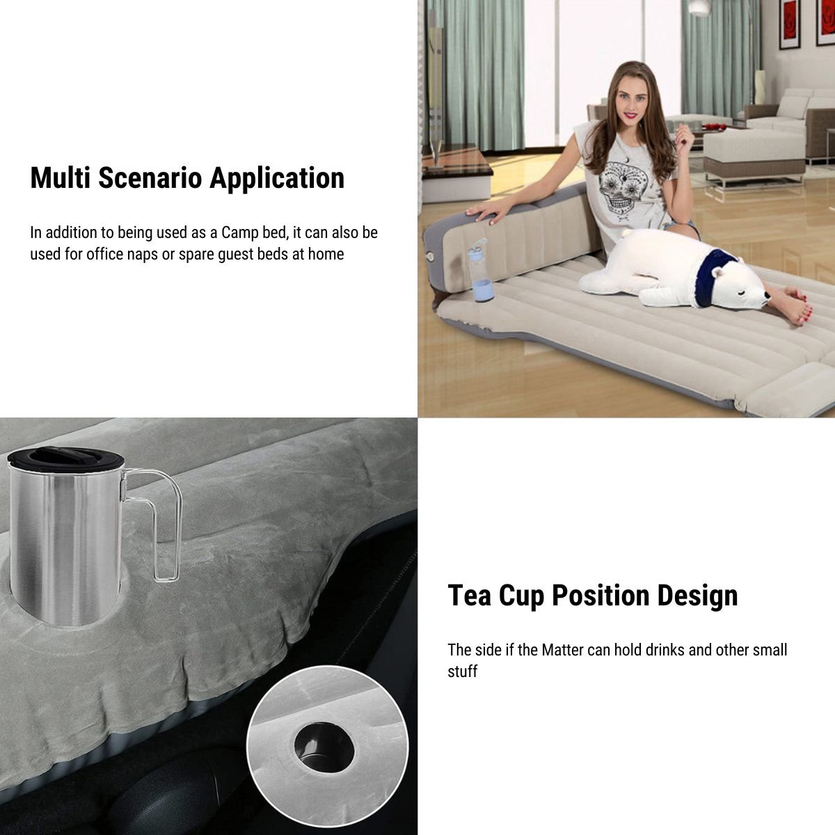 Camping Mattress Air Mattress Bed Inflatable Bed for Tesla - Tesery Official Store