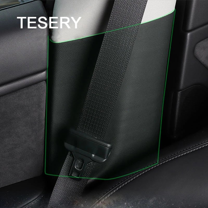 Car Seat Belt B-Pillar Protective Pad Safety Anti-scratch Interior suitable  for Tesla Model 3 2021