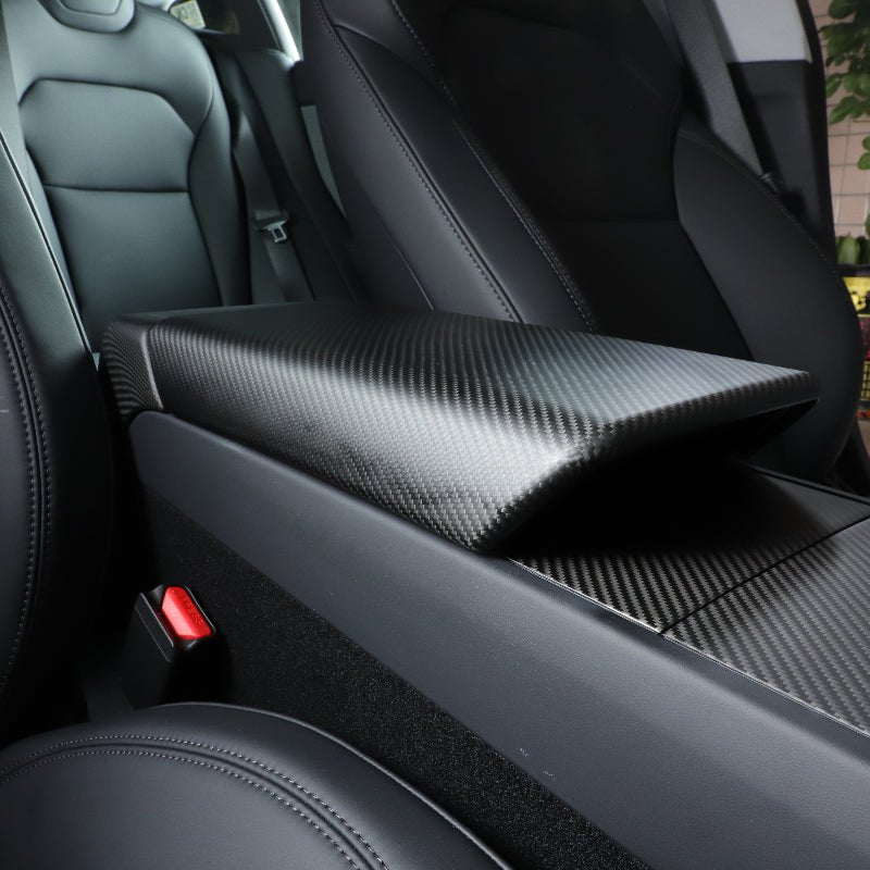 Carbon Fiber Armrest Cover For Tesla Model 3 Highland - Tesery Official Store