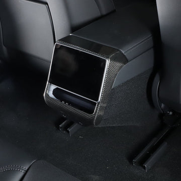 Kohlefaser-Rücksitz-Kappen abdeckung für Modell 3 Hochland