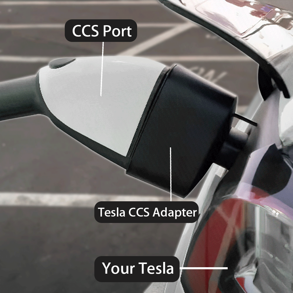 CCS1×J1772 2-in-1 Charging Adapter for Tesla Model 3/Y (After 2020.2 and 2019-2022 Original Supports CCS1) - Tesery Official Store