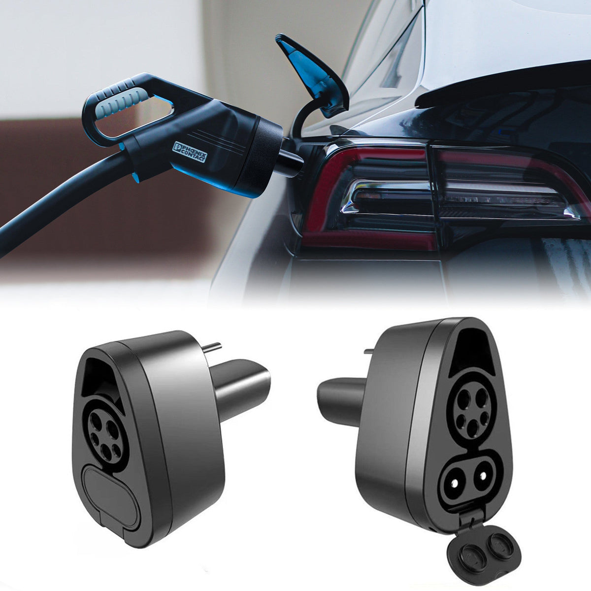 Css Adapter For Tesla Tesla Charging Adapter | CCS1 & J1772 2-in-1 Compatibility