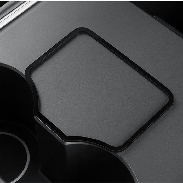 Acrylic Center Console Card Key Holder Model 3 Y Gloss Black Anti-Slip