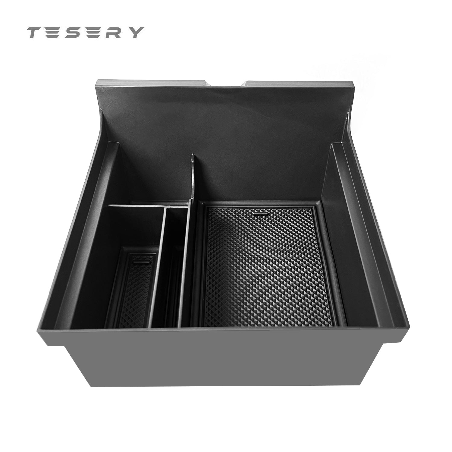 NEW Tesla Model 3 Highland 2024 Premium Centre Console Organizer Tray  Storage Box Drawer Container with Grey Silicone Mat