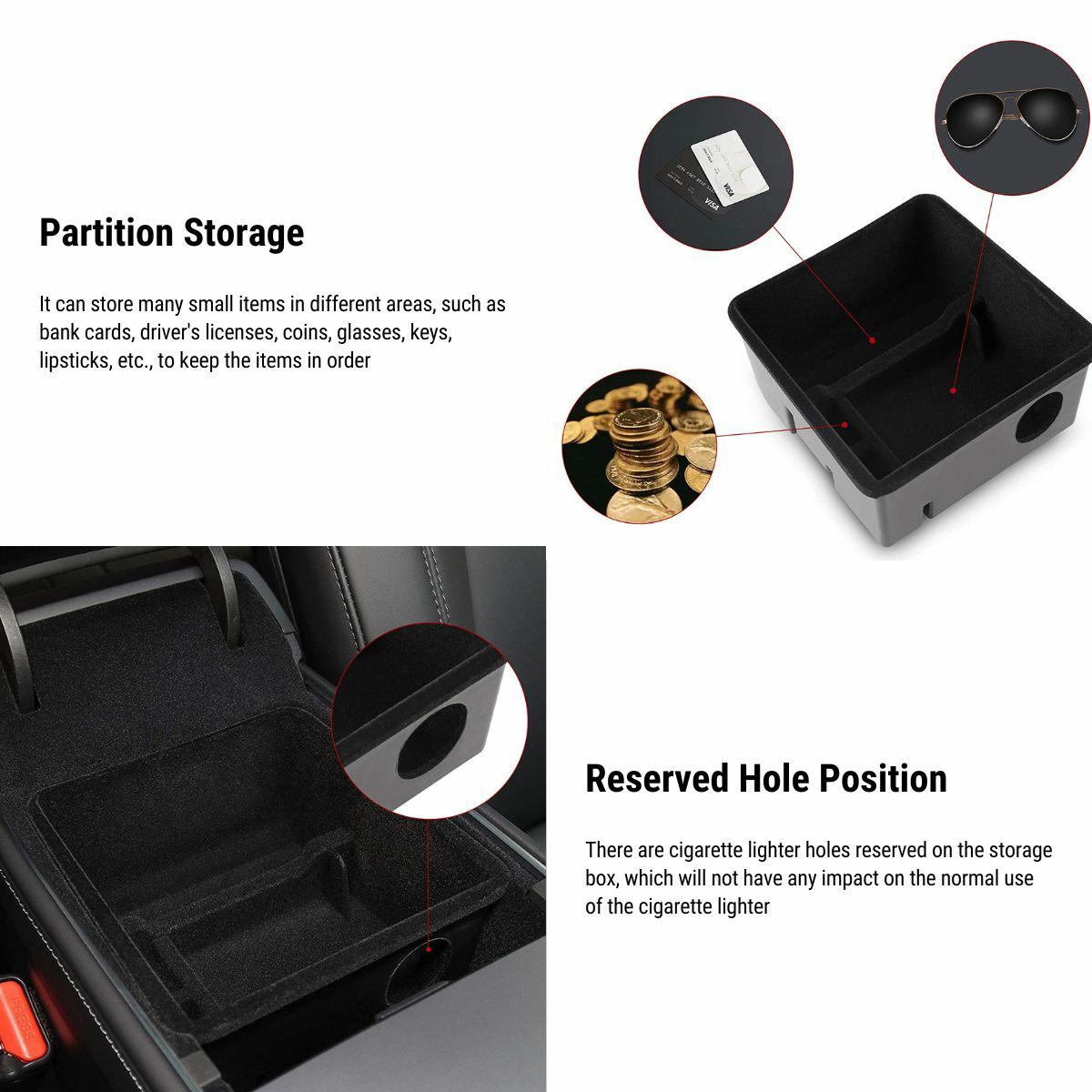 Mittel konsolen ablage Armlehne Box Aufbewahrung sbox für Tesla