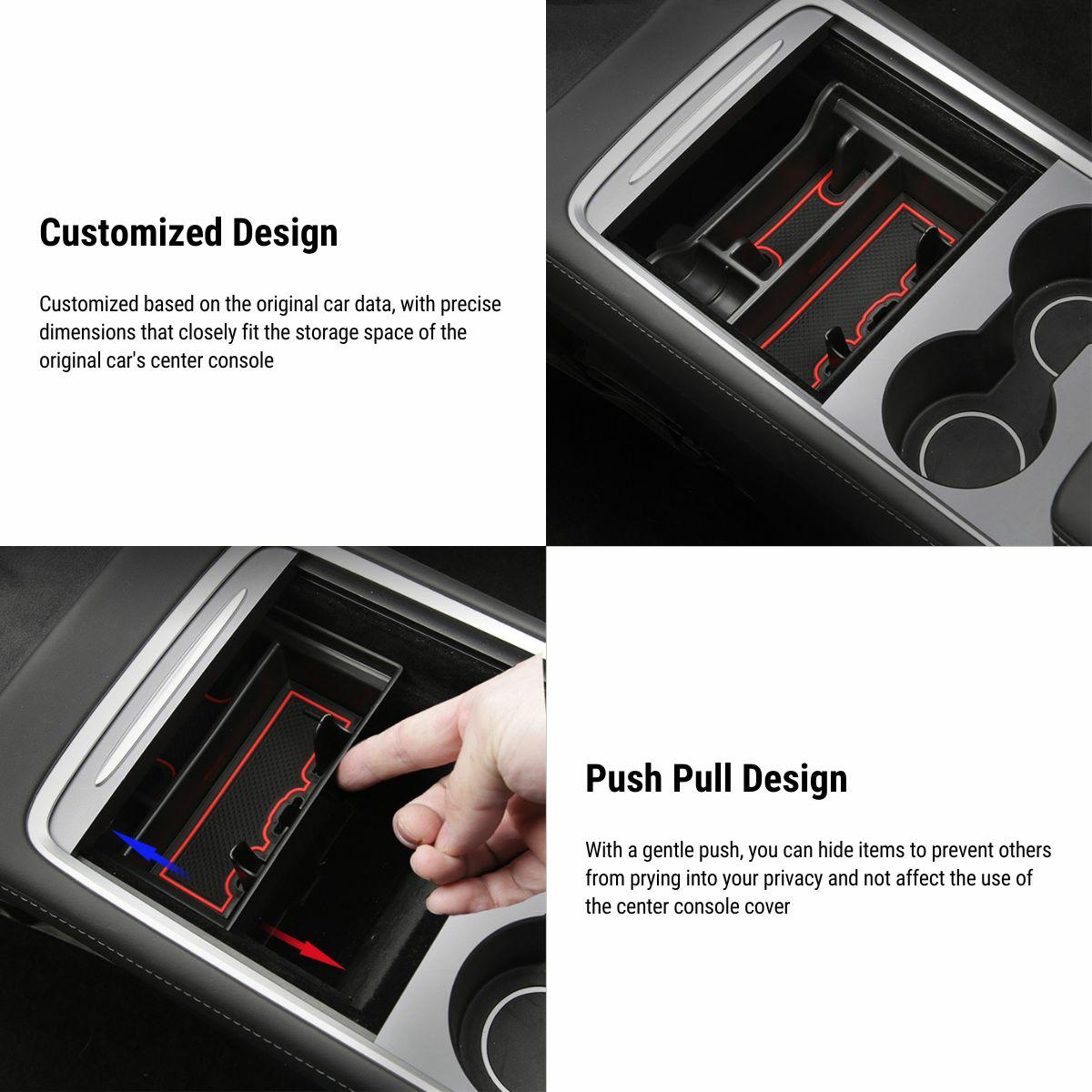 Center Console Trays for Tesla Model 3 2021-2023.10 / Model Y 2020-2024 - Tesery Official Store
