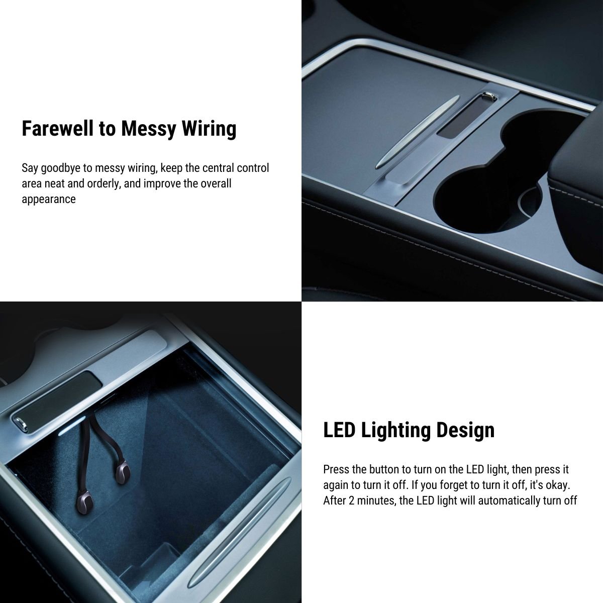 Center Console USB HUB Adapter for Model 3 Model Y 2021-2023【NEW】 - Tesery Official Store