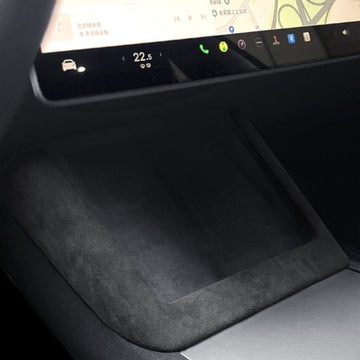 Center Console Wireless Charger Cover Trim Suede for Tesla Model 3 Highland