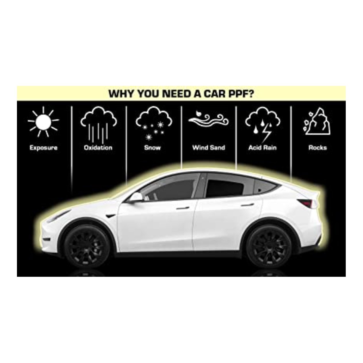 Clear Paint Protective Film kits for Tesla Model 3 Model Y 2017-2024 - Tesery Official Store