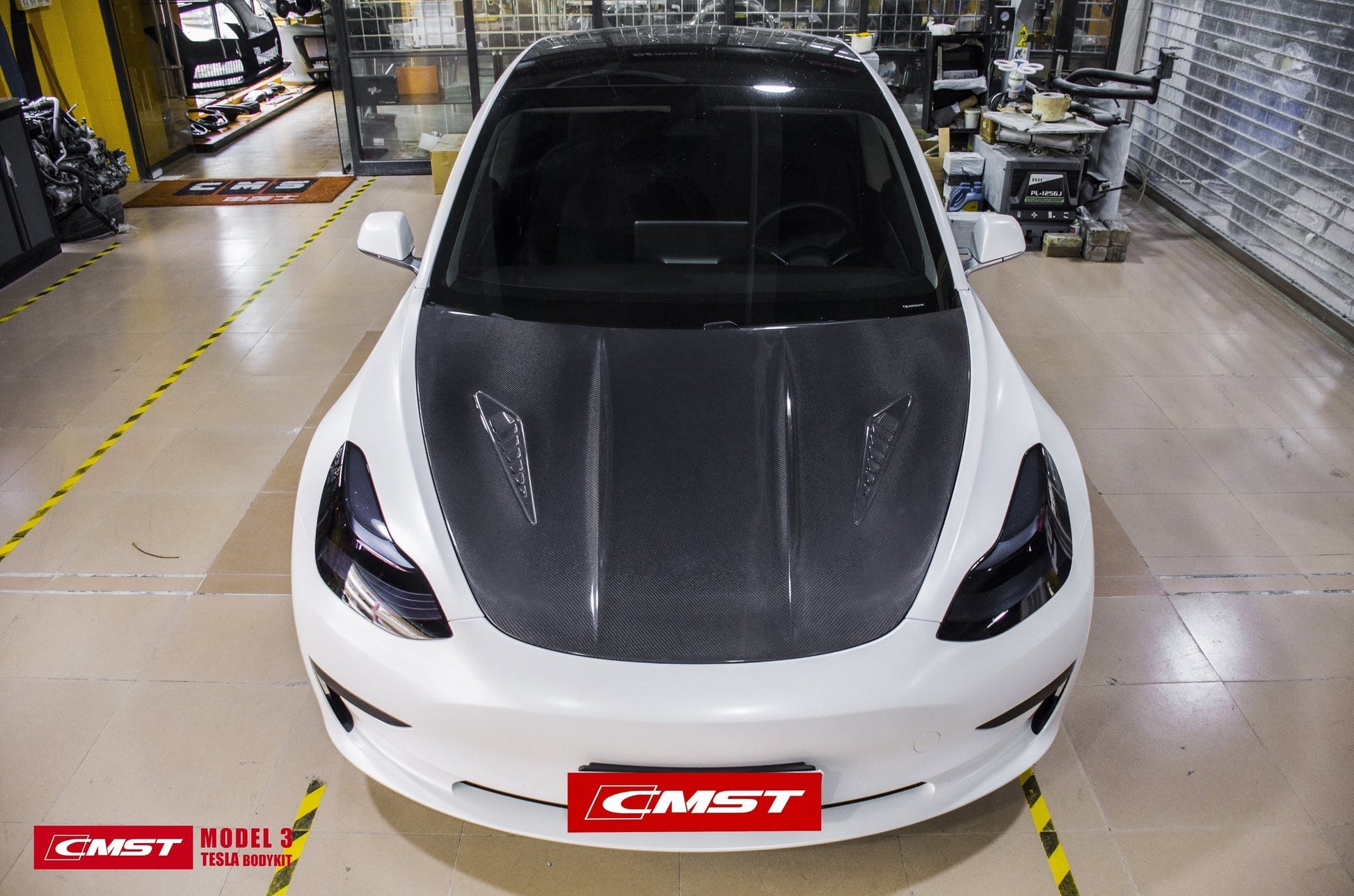 CMST Tuning Carbon Fiber Hood Ver.2 for Tesla Model 3 - Tesery Official Store