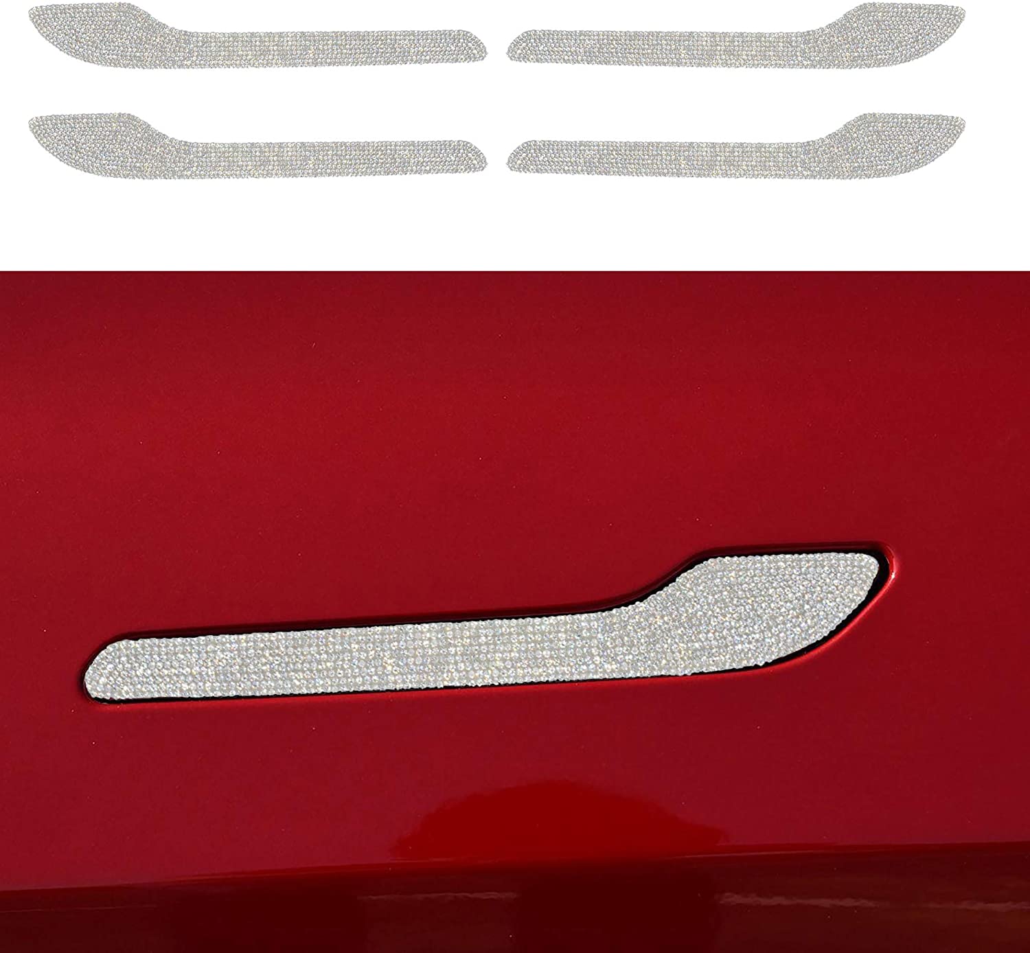 Crystal Rhinestone Door Knob Sticker for Tesla 3/Y（2017-2020） - Tesery Official Store