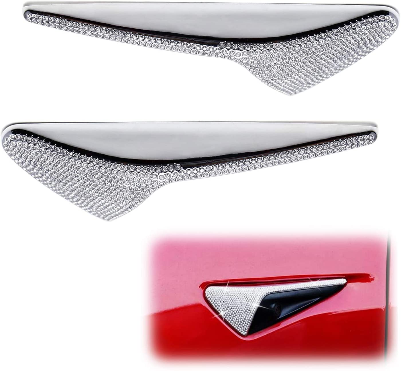 Crystal side label decoration for Tesla Model 3/Y (2017-2022) - Tesery Official Store