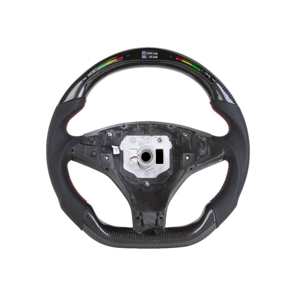 Custom carbon fiber Alcantara steering wheels for Tesla Model X/S 【Style 14】 - Tesery Official Store