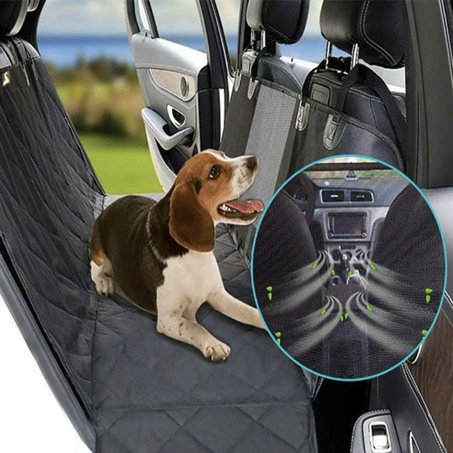 Dog Seat Cover for Tesla Model 3/Y/S/X Black and Blue