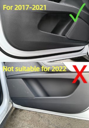 ドアキック防止フィルム【2枚】Tesla Model X 2017-2021に適合