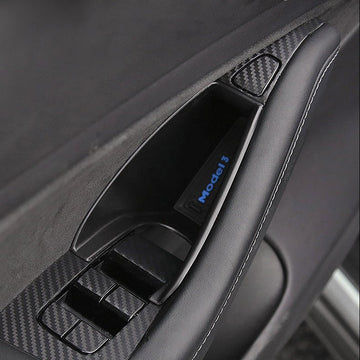 Boîte de rangement pour accoudoir de porte de voiture 【4 pièces】convient pour Tesla Model 3 2017-2022