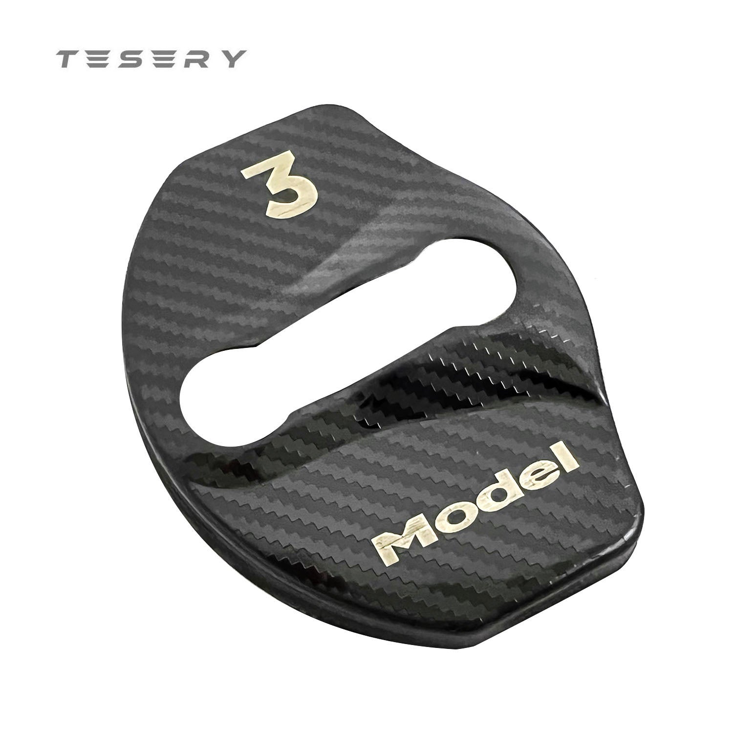 Door Lock Buckle Cover [4 pcs] for Tesla Model 3 2017-2023.10 - Tesery Official Store