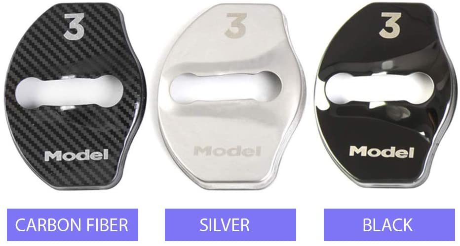 Door Lock Buckle Cover [4 pcs] for Tesla Model 3 2017-2023.10 - Tesery Official Store