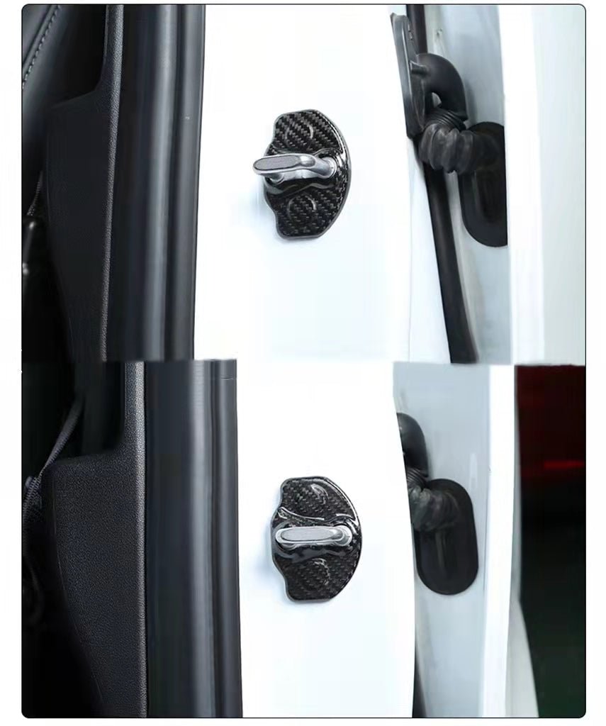 Door Lock Cover for Tesla Model 3 2017-2023.10 & Model Y 2020-2024 - Tesery Official Store