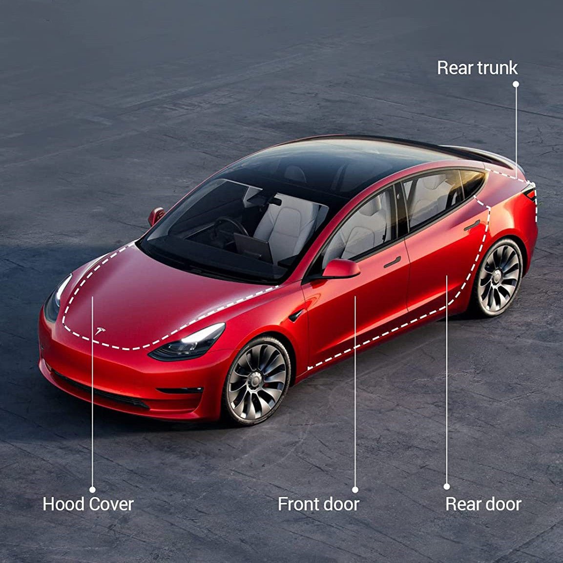 Door Rubber Sealing Strip Noise Reduction Kit for Tesla Model 3 2017-2023 - Tesery Official Store