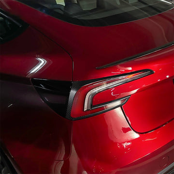 Trockener Kohlefaser-Rücklicht rahmen für Tesla Model 3 Highland (2 pcs)