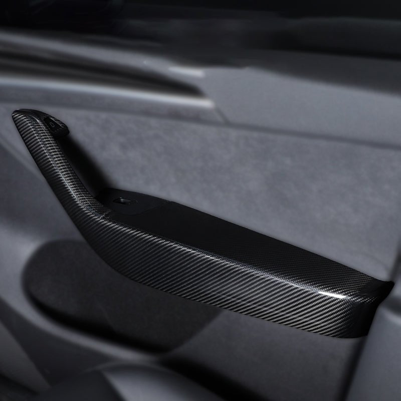 Dry Carbon Fibre Door Armrest Set for Tesla Model Y 2020-2024 (4pcs) - Tesery Official Store