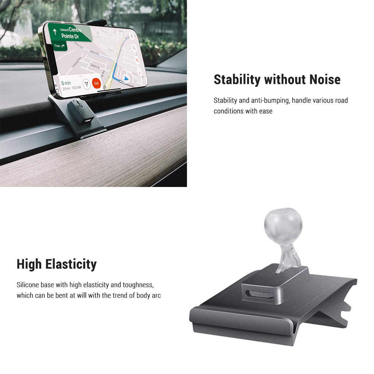 Flexible Electric Phone Holder for Tesla Model 3 / Y - Tesery Official Store