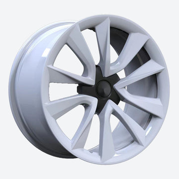 Weiße geschmiedete Räder für Tesla Model 3/XBCStyle 9 (4er-Set)