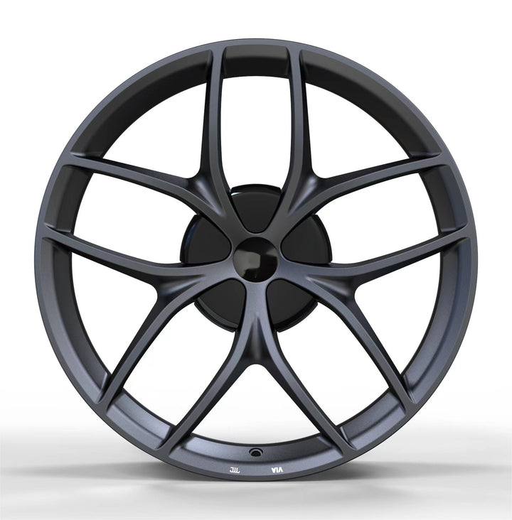 20-inch forged Zero G wheel for Tesla Model 3 and Highland - satin gray front view