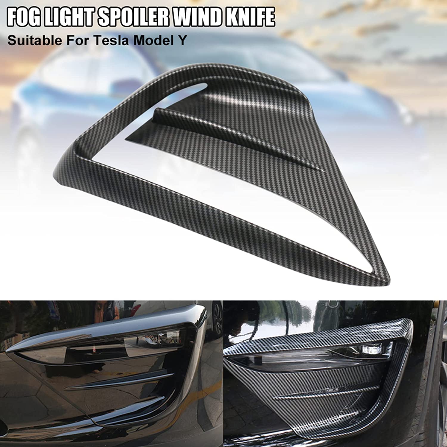 Front Fog Lamp Cover suitable for Tesla Model Y 2020-2022 - Tesery Official Store