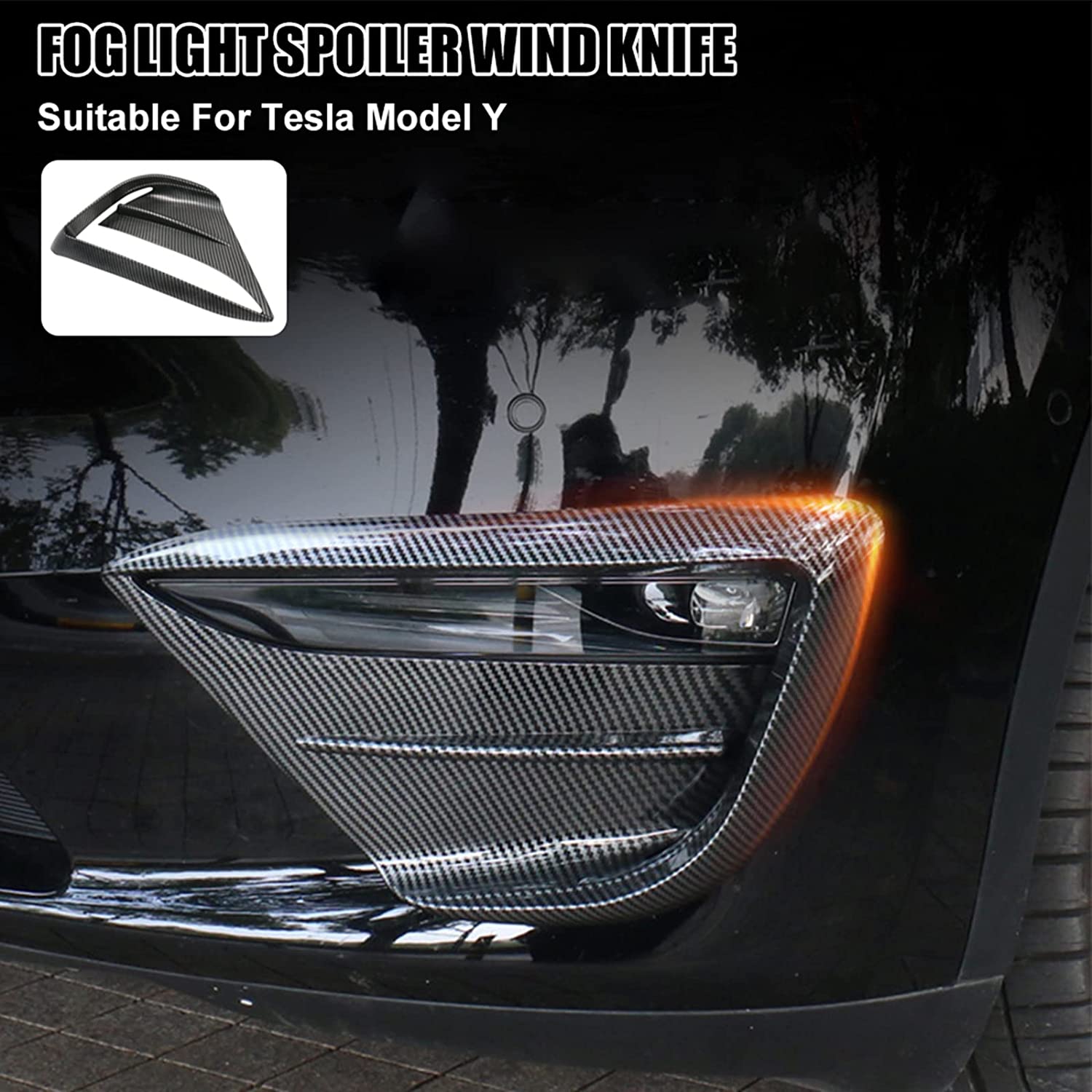 Front Fog Lamp Cover suitable for Tesla Model Y 2020-2022 - Tesery Official Store