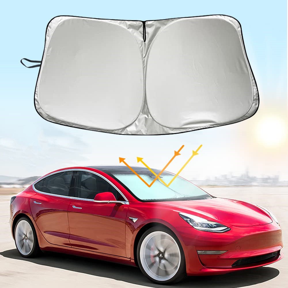 Pare-soleil pour Tesla Model 3 2017-2020, protection UV pliable à