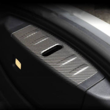 Patch protettiva del bagagliaio anteriore in vera fibra di carbonio adatta per Tesla Model 3 2017-2022